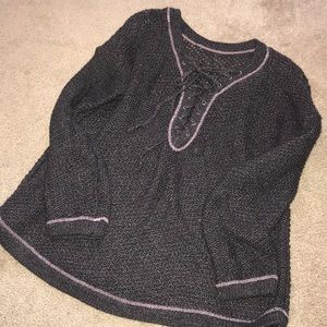 Urban Outfitters Lace-up Sweater by Kimchi Blue